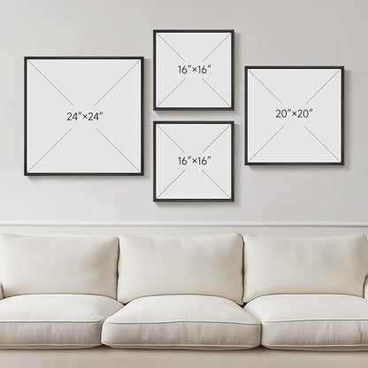 Framed Neutral Abstract Wall Art - Image 3