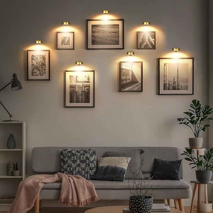 Picture Light for Wall with 2500mAh Rechargeable Battery, Wireless Painting Art - Image 2