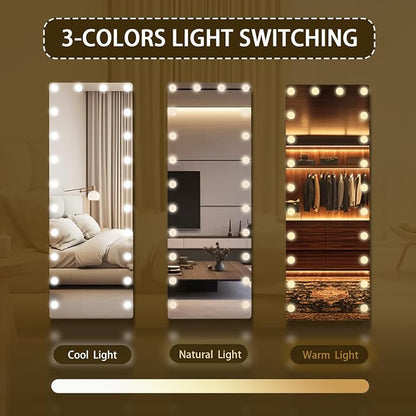 Kosmonia 66x22 Hollywood Full Length Mirror - Image 4