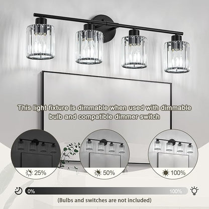 Crystal Bathroom Light Fixtures, Bathroom Lighting Fixtures Over Mirror - Image 8