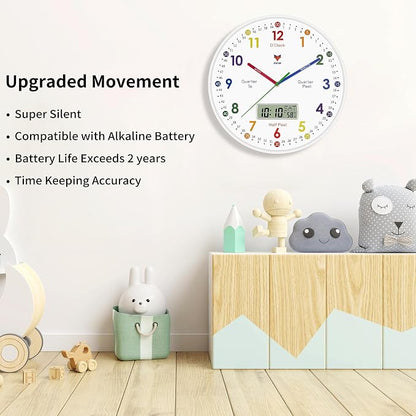 Foxtop Digital and Analog Learning Clock - Image 3