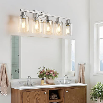 MOKATNG 5-Light Bathroom Light Fixtures, Vanity Light - Image 3