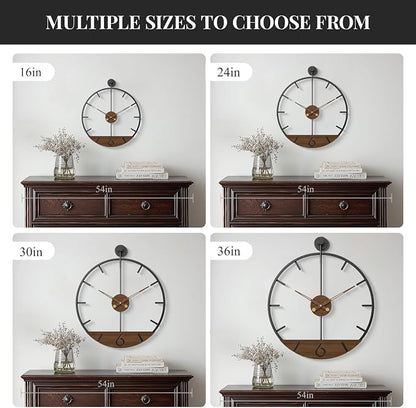 Large Wall Clock 30 Inch, Modern Farmhouse Wall Clock Battery Operated - Image 7
