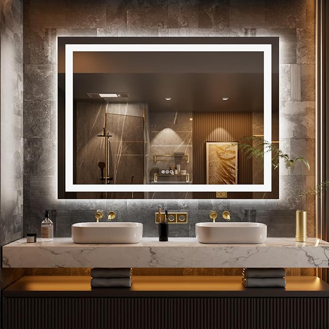 LOAAO 44"x60" LED Bathroom Mirror by LOAAO