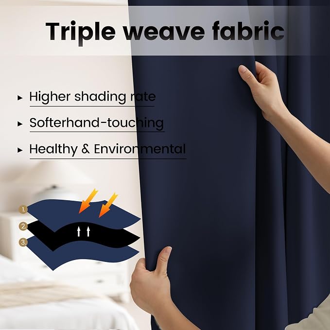 Extra Wide Room Divider Curtains, Theater Curtains Perfect - Image 4
