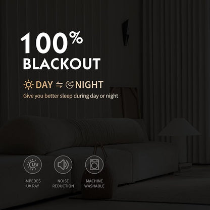 FMFUNCTEX 100% Blackout Curtains - Image 3