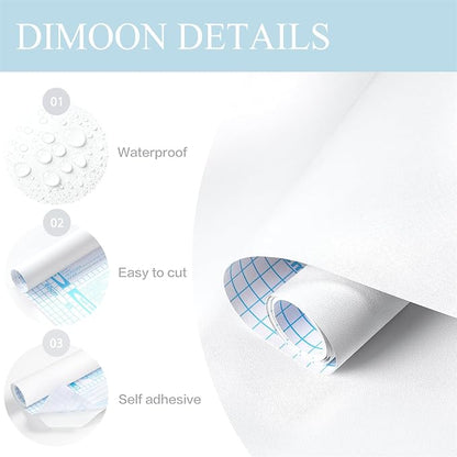 Dimoon 787''x17.7'' Peel and Stick Wallpaper White Contact Paper - Image 3