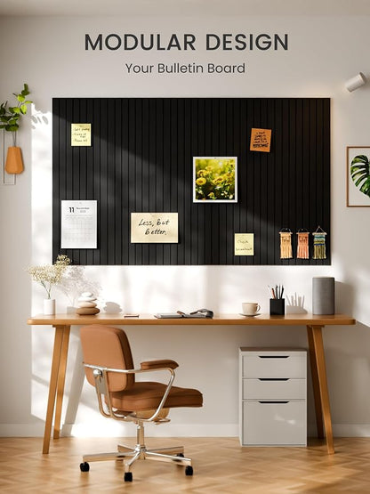 Bumusty Large Cork Board Alternative-48 x 36" Felt Bulletin Board Tiles - Image 6