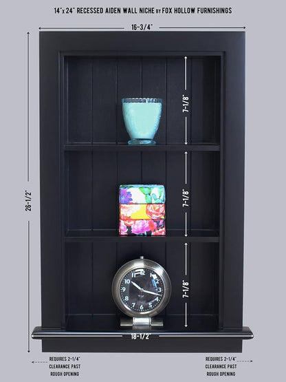 14x24 Aiden Recessed Wall Niche Medicine Cabinet Replacement, in The Wall - Image 5