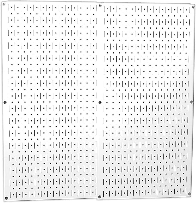Wall Control 30-P-3232W White Metal Pegboard Pack by Wall+Control