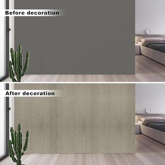 3D Wall Panels - 4PCS 47.2"x23.6" Faux Stone Wall Covering - MCM Modified Clay - Image 2