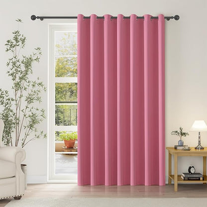 ChrisDowa Room Divider Curtain 90 Inches Long, Wide Blackout Sliding Door by ChrisDowa