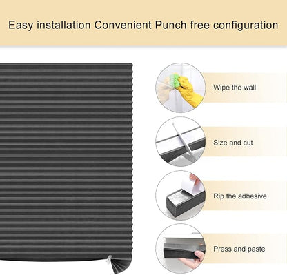 Window Blinds Cordless Blackout No Drill Cut to Size Clip On Stick On Self - Image 5