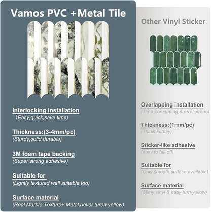 Vamos Tile Peel and Stick Backsplash Seamless Tile, 10-Sheets Stick on - Image 6