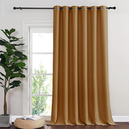 NICETOWN Room Divider Curtain 132 Inches Long, Wide Blackout Sliding Door by NICETOWN