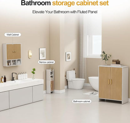 Bathroom Wall Cabinet, Wooden Medicine Cabinet - Image 8