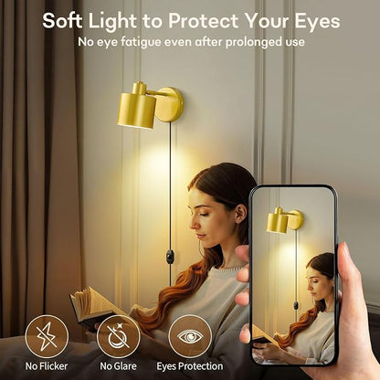 Lightess Plug in Wall Sconce - Image 7