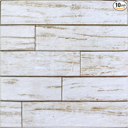 COMSTICKC Peel and Stick Faux Wood Wall Sticker Wall Panels, Not Real Wood by COMSTICKCDECOR