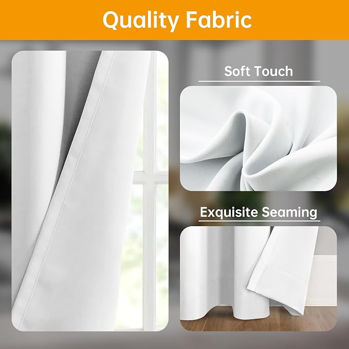 Hoeflife Room Divider Curtains Blackout Floor to Ceiling Curtain - Image 4
