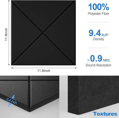 Sonicism 18 Pack X-Lined Acoustic Panels - Image 6