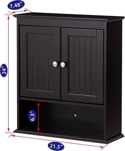 Spirich Bathroom Cabinet Wall Mounted, Wood Hanging Cabinets - Image 3