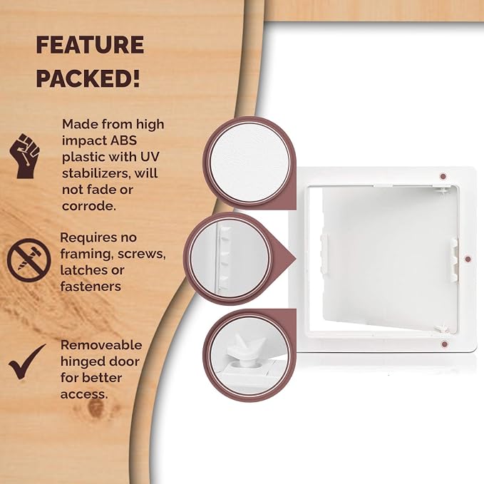 Morvat Access Panel 8x8 Inch for Drywall & Ceiling - Image 4