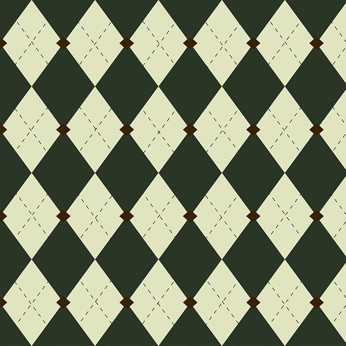 Simon&Siff Retro Peel and Stick Wallpaper Black and Green Wallpaper Vintage by SimonSiff