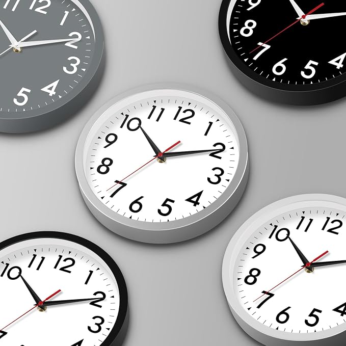DAXSMY 14 Inch Wall Clock Large Battery Operated Big Silent Non Ticking Analog - Image 2