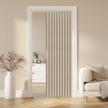 AJAZZ 100% Blackout Magnetic Door Curtain Accordion Doors Interior Folding by AJAZZ
