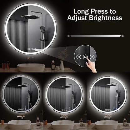LED Bathroom Mirror 30 Inch Round Bathroom Mirror - Image 7