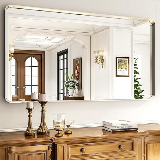 55"x 30" Silver Bathroom Mirror - Image 2