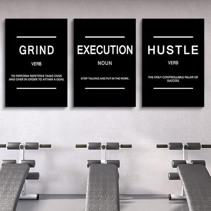 Framed Canvas Wall Art Success Quote, Office Wall Art, Positive Motivational - Image 3