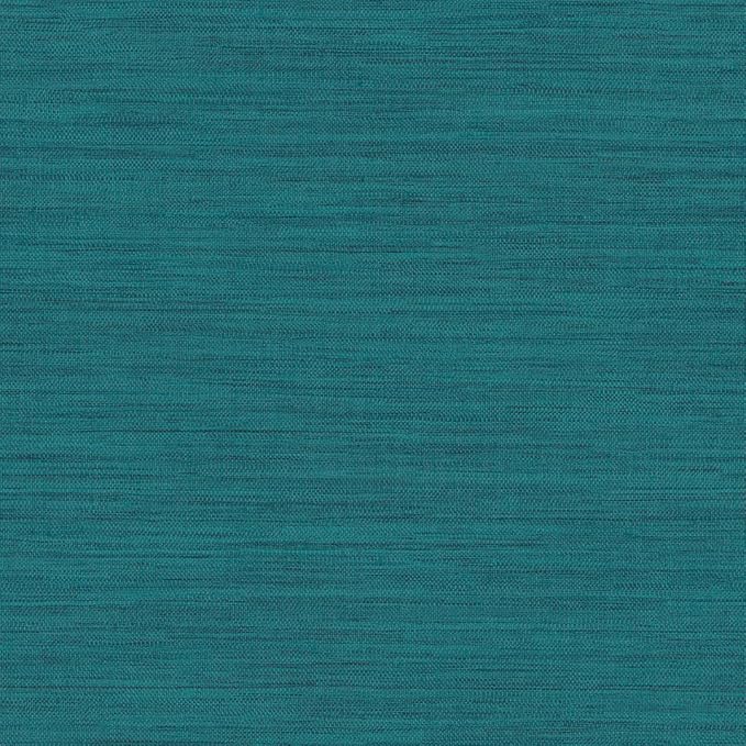 Tempaper Textured Teal Green Horizontal Faux Grasscloth Removable Peel and by TempaperCo