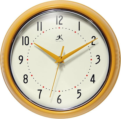 Infinity Instruments LTD. Retro 12 inch Silent Sweep Non-Ticking Mid Century by InfinityInstruments