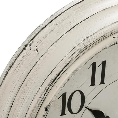 Peohud Silent Wall Clock, 12 Inch Vintage Non Ticking Quartz Battery Operated - Image 3