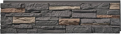Faux Stone Wall Panels 2-Pack PU Stone Veneer Siding, Mortarless 46.25x12.88 - Image 2