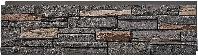 Faux Stone Wall Panels 1-Pack PU Stone Veneer Siding, Mortarless 46.25x12.88 - Image 2