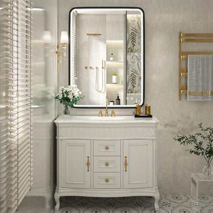 36x28 Inch LED Bathroom Mirror - Image 2