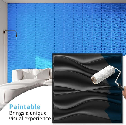 Art3d 20 Pack Decorative 3D Wall Panels, 19 Sq.Feet PVC Interior Wall Décor - Image 3