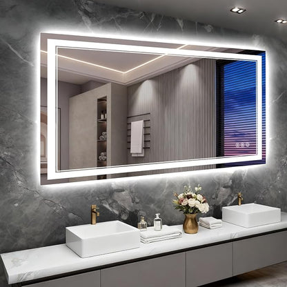 60x36 Inch LED Bathroom Mirror by Wedhouc