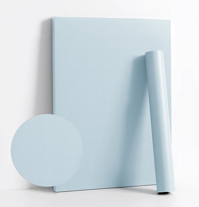 Dimoon 78.7''x17.7'' Blue Peel and Stick Wallpaper Contact Paper Modern Self by DIYYOURMOON