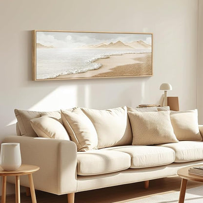 Framed Boho Coastal Beach Wall Art - Image 2