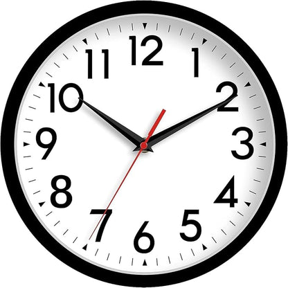 DAXSMY Wall Clock Analog 10 Inch Silent Non Ticking Battery Operated Modern by DAXSMY