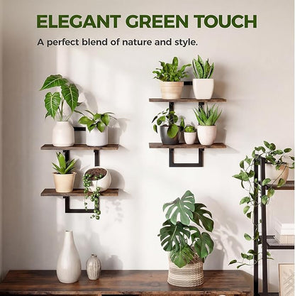 Bamworld Floating Shelves for Wall Planters for Indoor Plants Hanging Shelves - Image 4