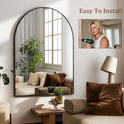 HARRITPURE 20"x30" Arched Bathroom Mirror - Image 7