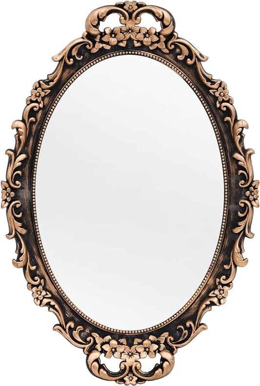 Tstarer Vintage Decorative Gold Framed Mirror, Wall Hanging Mirrors & Tabletop by Tstarer