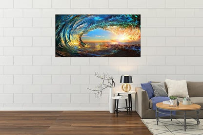 Cao Gen Decor Art S06750 Giant Wave Water Wall Art Canvas Prints 1 Panels Ocean - Image 6