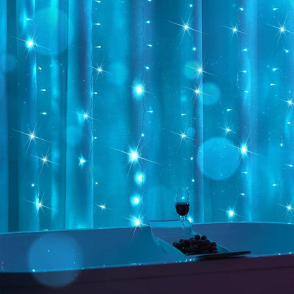 suddus Curtain Lights for Bedroom, 200 Led 6.5ft x 6.5ft Hanging String Lights - Image 4