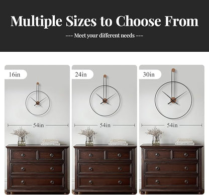 Cuspin 16 inch Wall Clock, Silent Non-Ticking Battery Operated Modern Clocks - Image 7