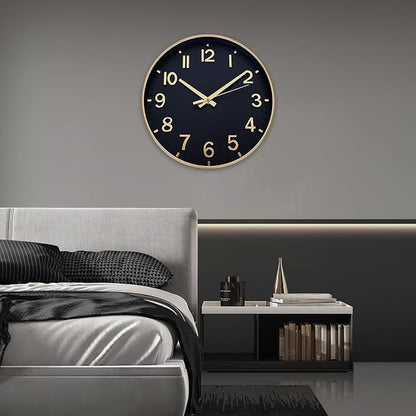 HZDHCLH Wall Clocks Battery Operated, Wall Clock Black Gold, 14 inch Wall Clock - Image 9